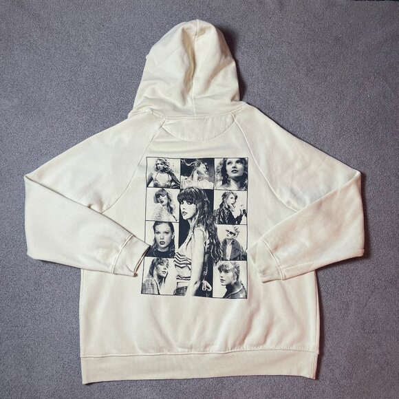 Taylor Swift The Eras Tour Unisex Size XXL Cream Pullover Hoodie Concert Merch - Picture 1 of 4